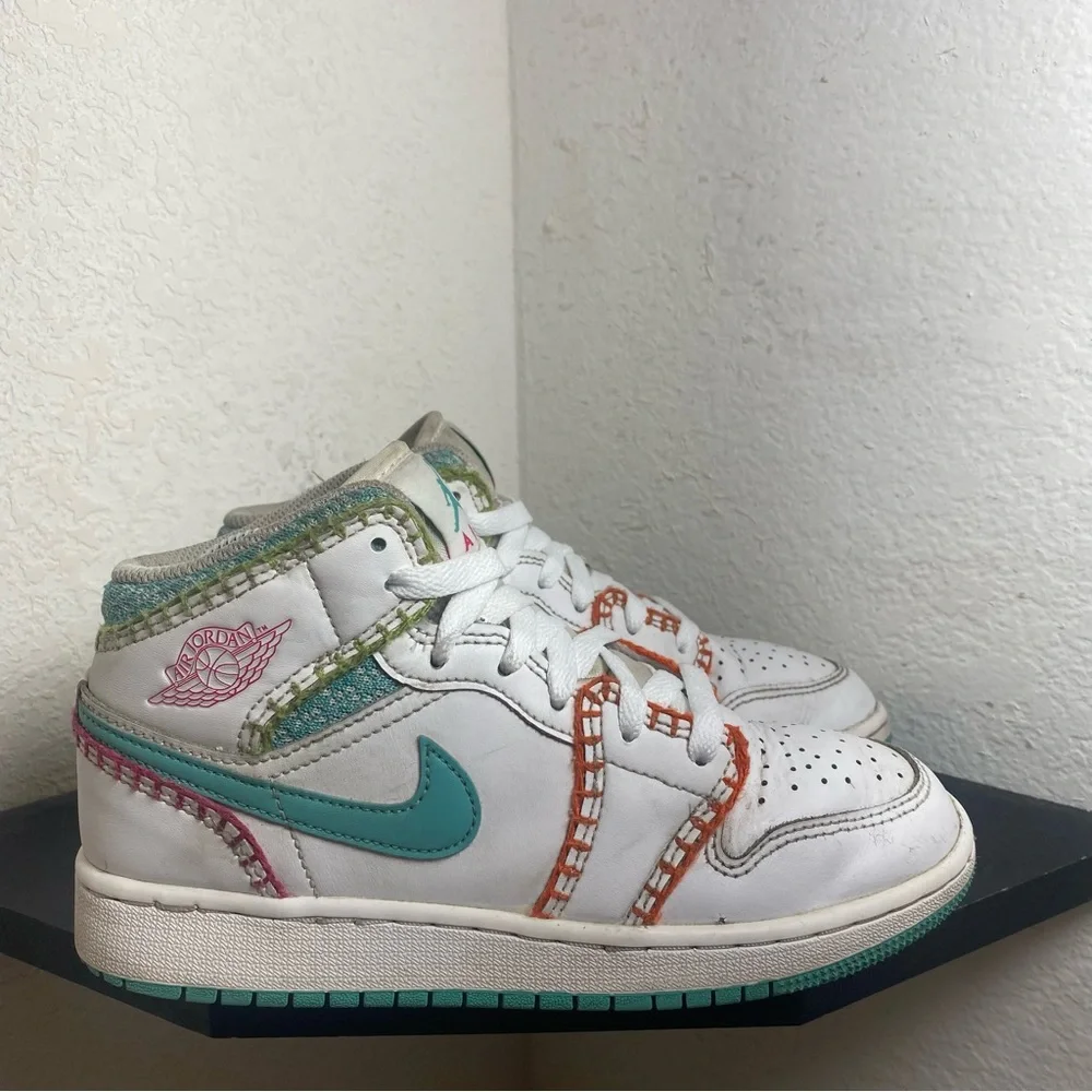 Jordan 1 multi knit white blue orange - Picture 1 of 7